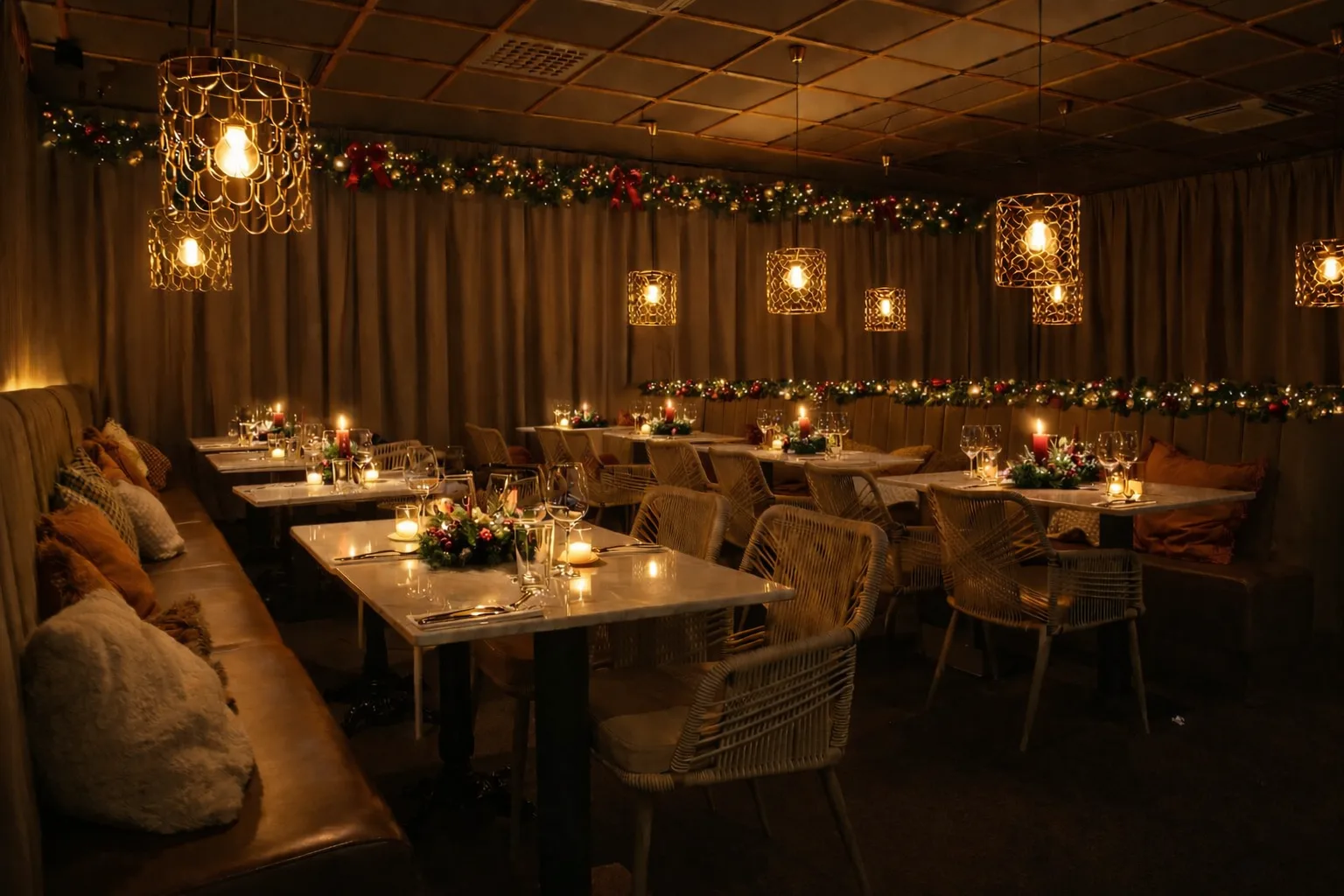 Julbord in the small chambre
